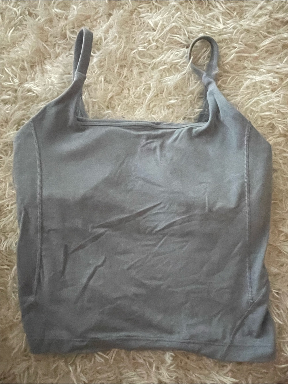 lululemon athletica Grey Seamless Tank Sports Bra